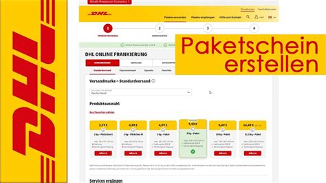 paketschein erstellen online.